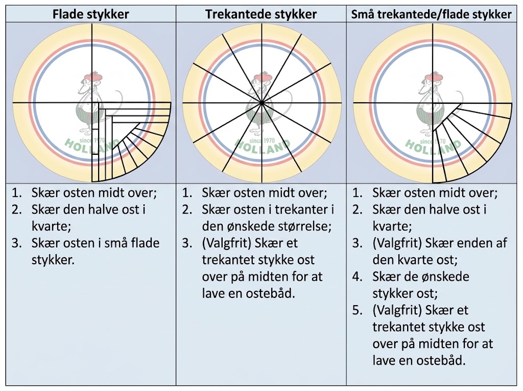 Hvordan man skærer en hel ost
