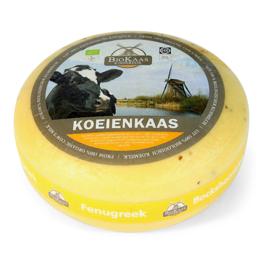 5,4kg Biologisch vegetarische Fenegriekkaas 48+