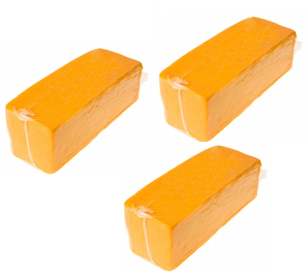 7,5kg 3 X Rode cheddar kaas - Mild - Block Samen 50+