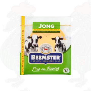 Gesneden kaas Beemster Premium Kaas Jong 48+ | 250 gram in plakken
