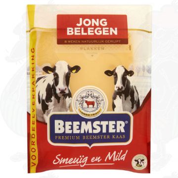 Gesneden kaas Beemster Premium Kaas Jong Belegen 48+ | 250 gram in plakken