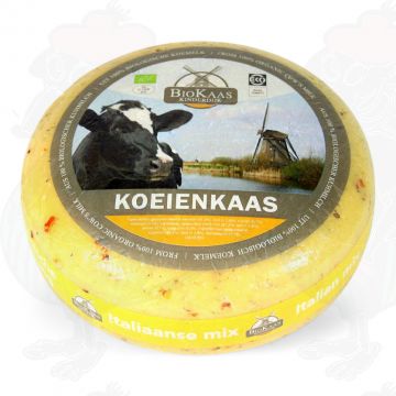 Biologische kaas Italiaanse mix | Extra Kwaliteit | Hele kaas 5,4 kilo