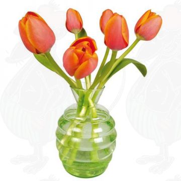 Tulpen Oranje Raamsticker - Flat Flower - 30 x 30 cm
