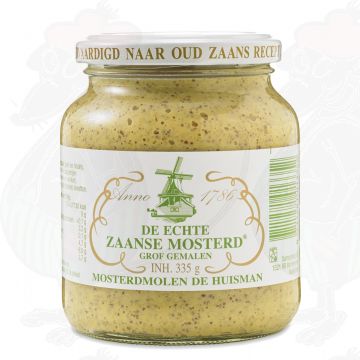 De Huisman Zaanse mosterd (grof gemalen) 335 ml