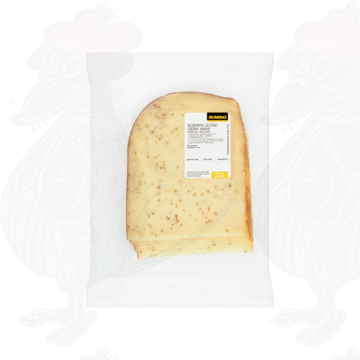 Gesneden kaas  Boeren Leidse Kaas 30+ Belegen met Komijn | 200 gram in plakken