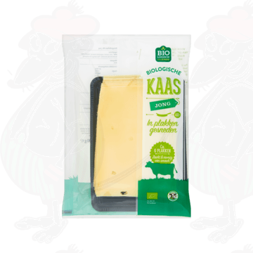 Gesneden kaas  Jong Biologische kaas 48+ | 190 gram in plakken