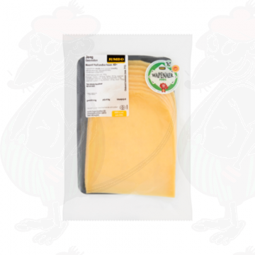 Gesneden kaas  Wapenaer Kaas Jong 48+ | 230 gram in plakken