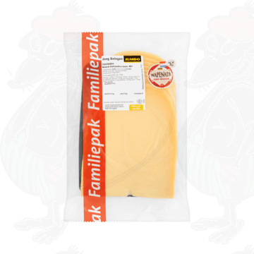 Gesneden kaas  Wapenaer Kaas Jong Belegen 48+ | 350 gram in plakken