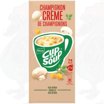 Knorr Cup-a-Soup Champignon Crème Voordeelverpakking 21 x 17 g
