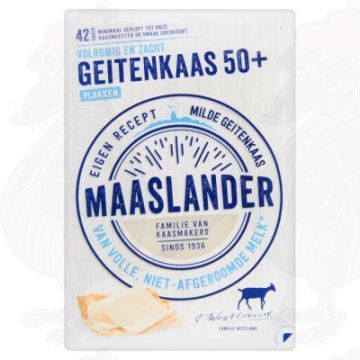 Gesneden kaas Maaslander Geitenkaas 50+ | 140 gram in plakken