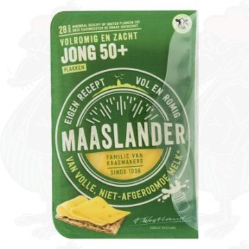 Gesneden kaas Maaslander kaas Jong 50+ | 200 gram in plakken