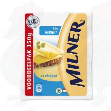 Gesneden kaas Milner kaas Belegen 30+ | 300 gram in plakken