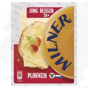 Gesneden kaas Milner kaas Jong Belegen 30+ | 175 gram in plakken