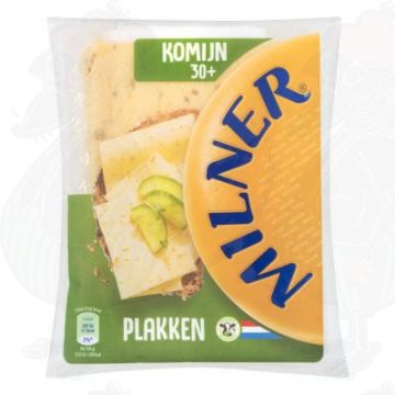 Gesneden kaas Milner kaas Komijn 30+ | 150 gram in plakken
