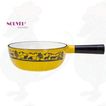 Fonduepan Heidi - Geel - 22cm Ø