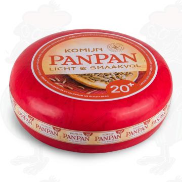 Pan Pan Kaas | Magere 20+ Komijnen Kaas | Extra Kwaliteit | Hele kaas 10,50 kilo