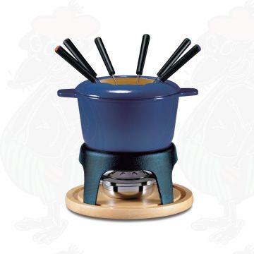 Fondue set Sierra 11 PC Gietijzeren Diep Blauw