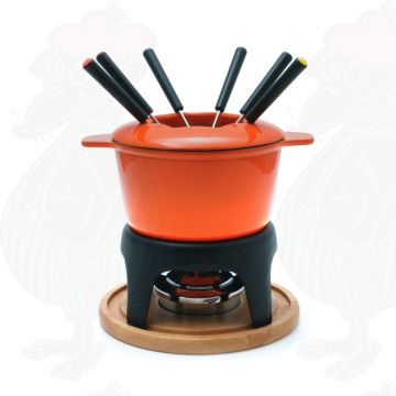 Sierra 11 PC Gietijzeren Fondue Set Oranje