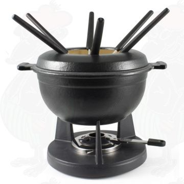 Swissmar Lucerne 3-in-1 Gietijzeren Fondueset (Zwart)