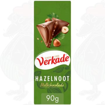 Verkade Hazelnoot - Melk reep 90 g Fairtrade