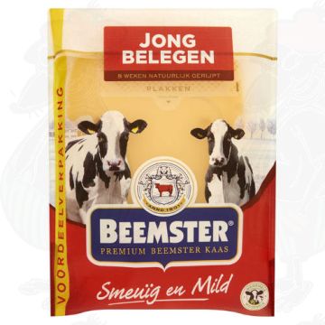 Gesneden kaas Beemster Premium Kaas Jong Belegen 48+ | 250 gram in plakken