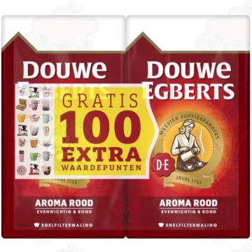 Douwe Egberts Aroma Rood Dubbelpak Filterkoffie 2 x 500 g