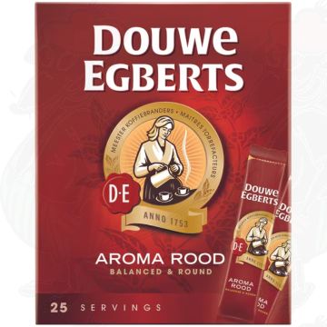 Douwe Egberts Aroma Rood Sticks Oploskoffie 25 stuks