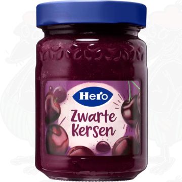 Hero Fruitspread Zwarte Kersen 350g