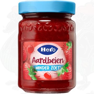 Hero Jam Minder Zoet Aardbeien 325g