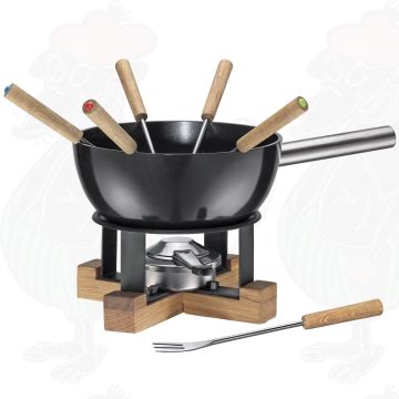Spring Kaasfondueset Lausanne Zwart 23 cm