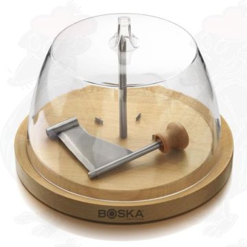 Kaaskruller Beukenhout met Stolp (Luxe Verpakking) - Tête de Moine