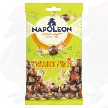 Napoleon Zwart/Wit Echte Salmiak Kogels 225 g