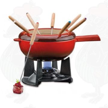 Spring Fondueset Saas Fee Rood