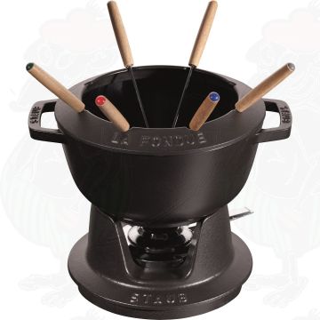 Staub Fondueset Zwart (20 cm)