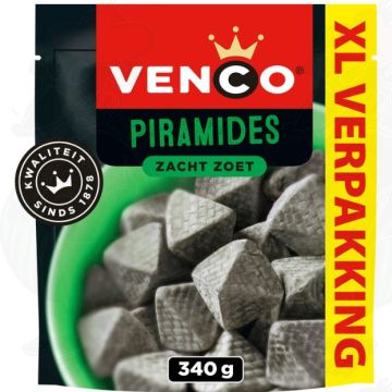 Venco Piramides Zacht Zoet XL Verpakking 340 g