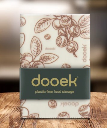 Kaasdoek Blueberry Terra Cotta - Bijenwasdoek - Dooek | 30x40 cm