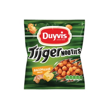 275gr Duyvis Tijgernootjes Bacon Kaas Smaak
