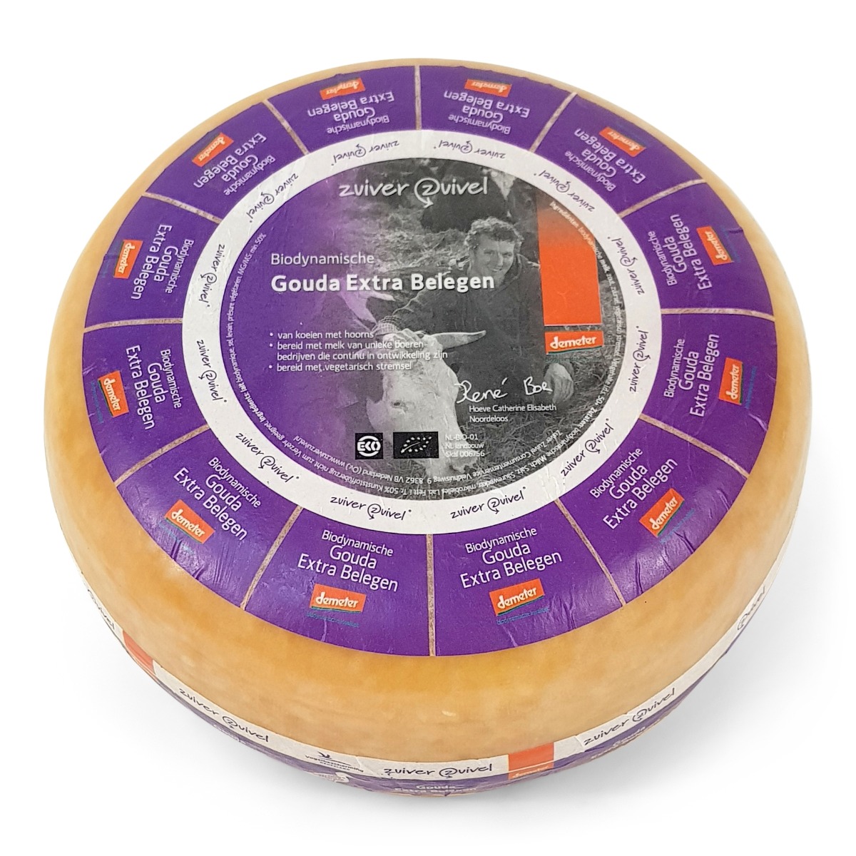 11kg Extra Belegen Goudse Biologisch vegetarisch dynamische kaas - Demeter 50+