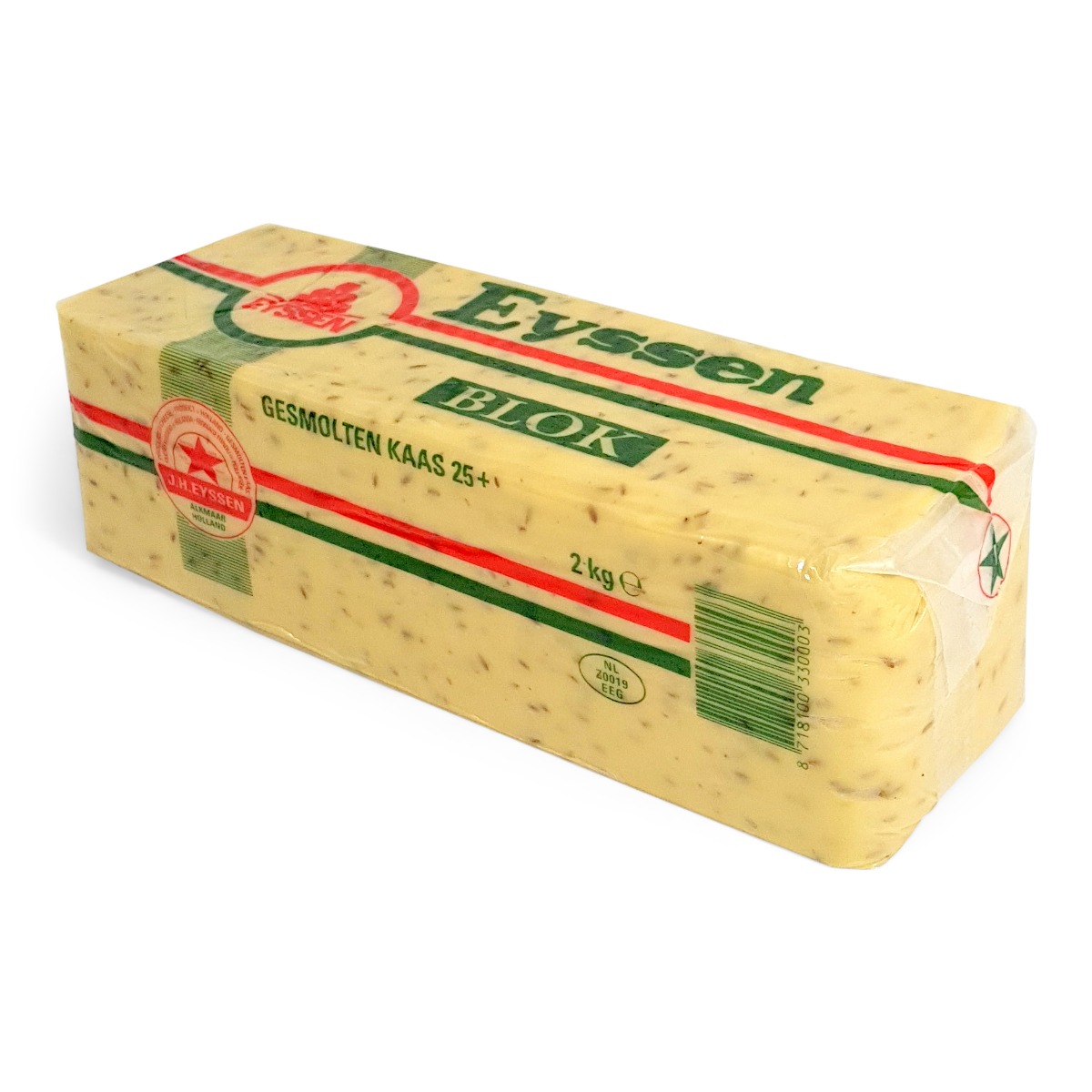 500gr Korstloze Komijnekaas Blokkaas 25