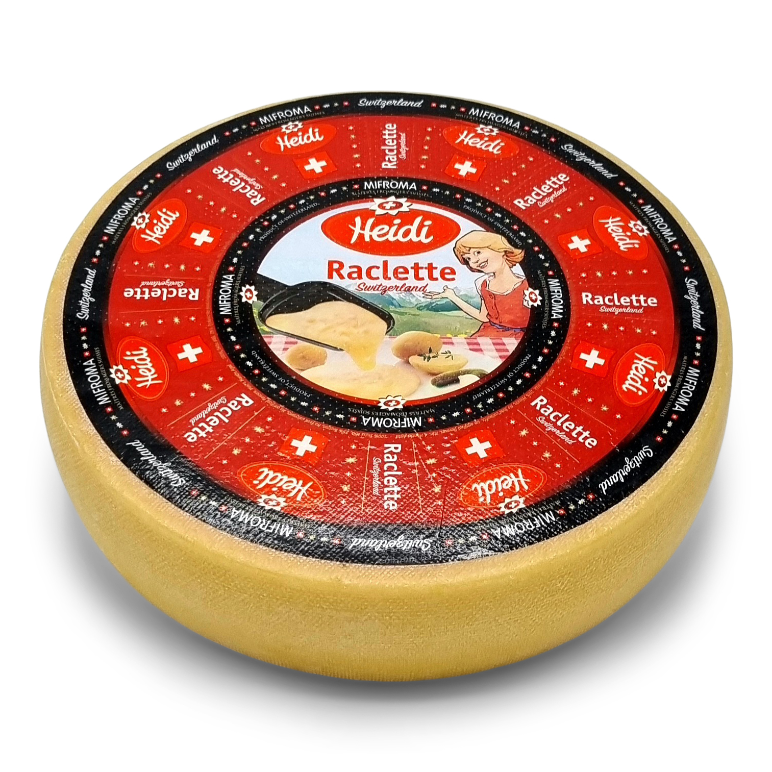 6 kgr Raclette Suisse Heidi - Zwitserse raclette kaas | 45+