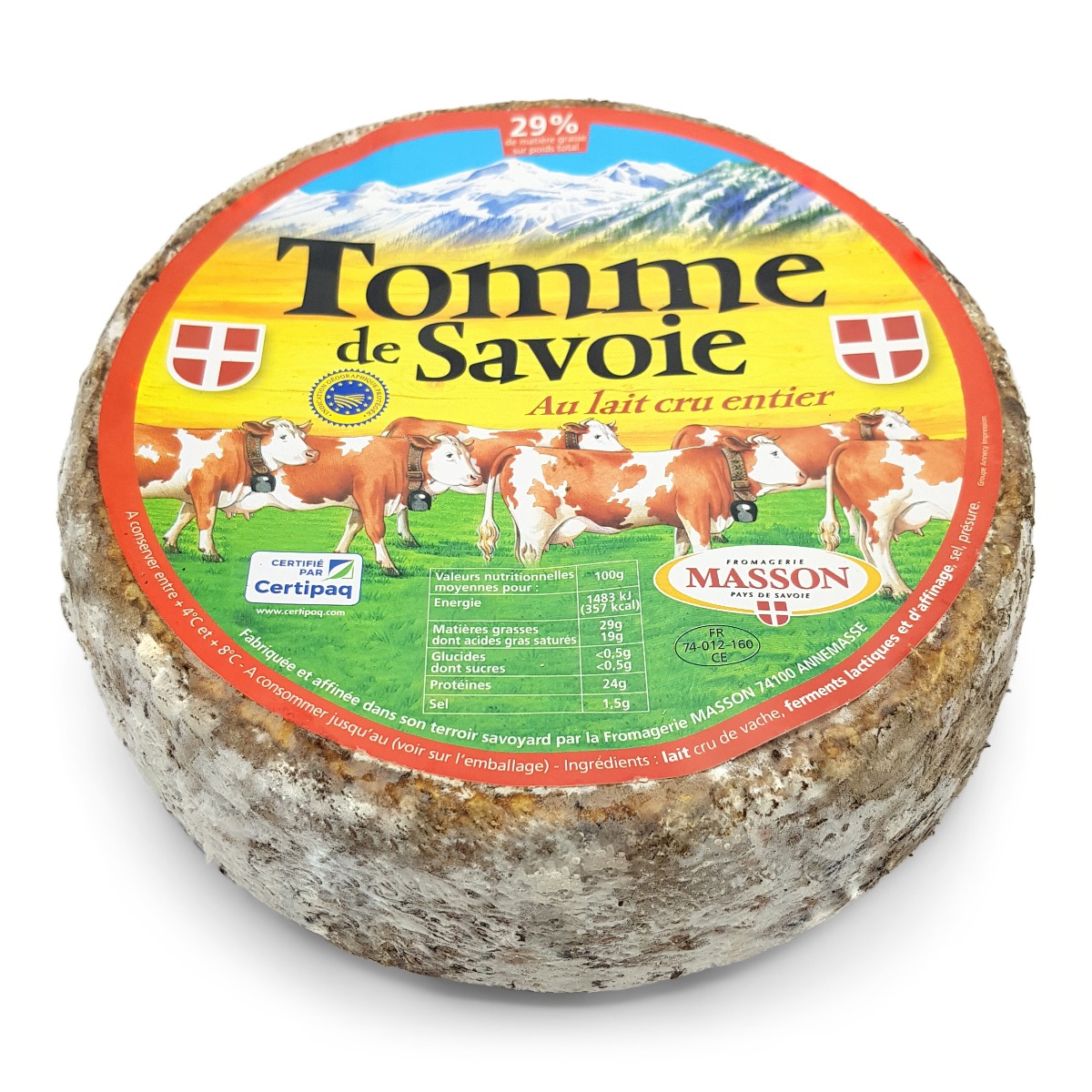 1,7kg Tomme de Savoie 30+